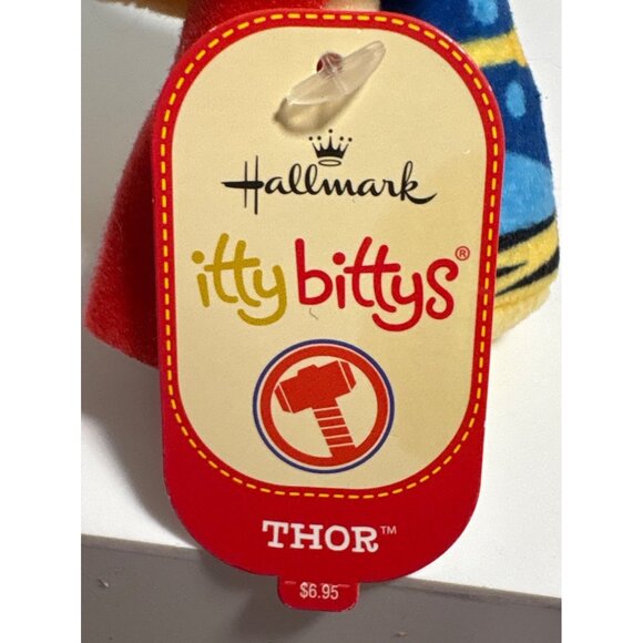 Marvel Hallmark Itty Bittys Plush Toys Set Of 3 Captain America Thor Hawkeye - Picture 9 of 12